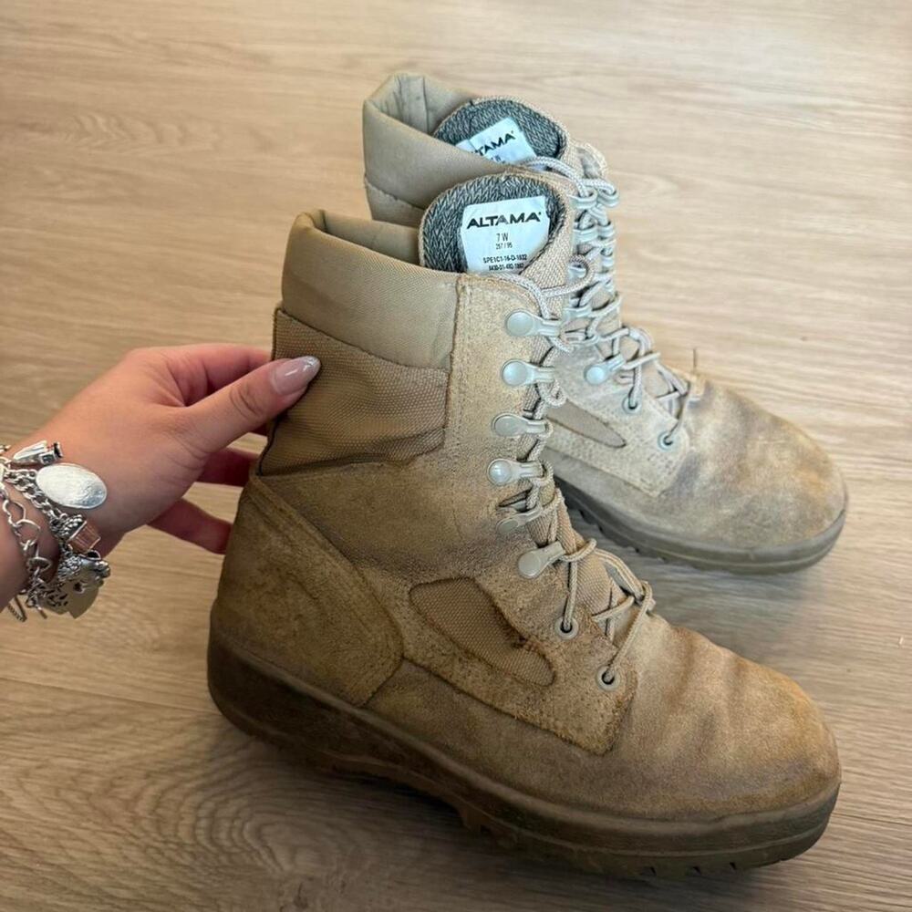 Altama tan military boots military